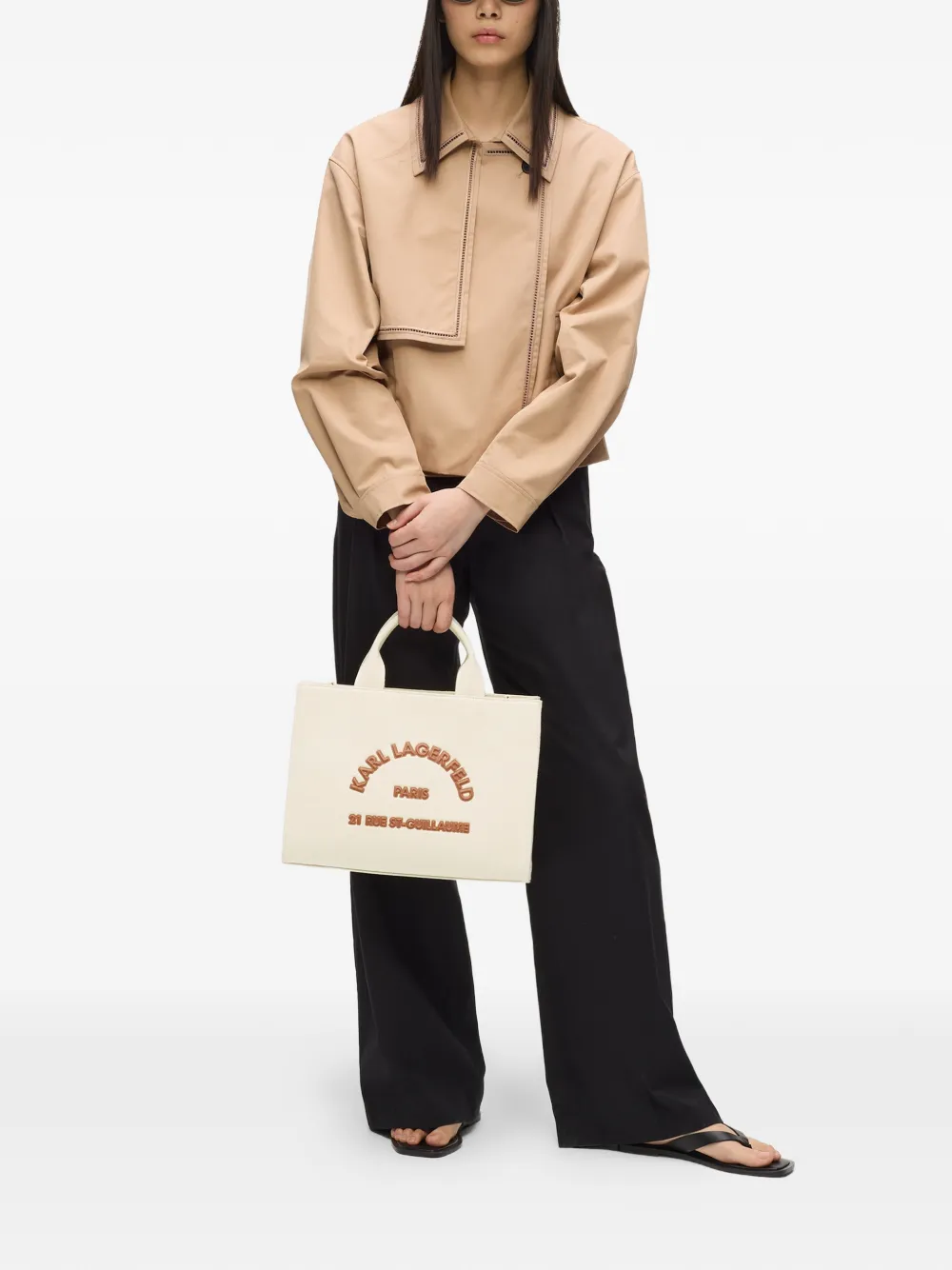 Karl Lagerfeld Medium Rue St-Guillaume shopper Beige
