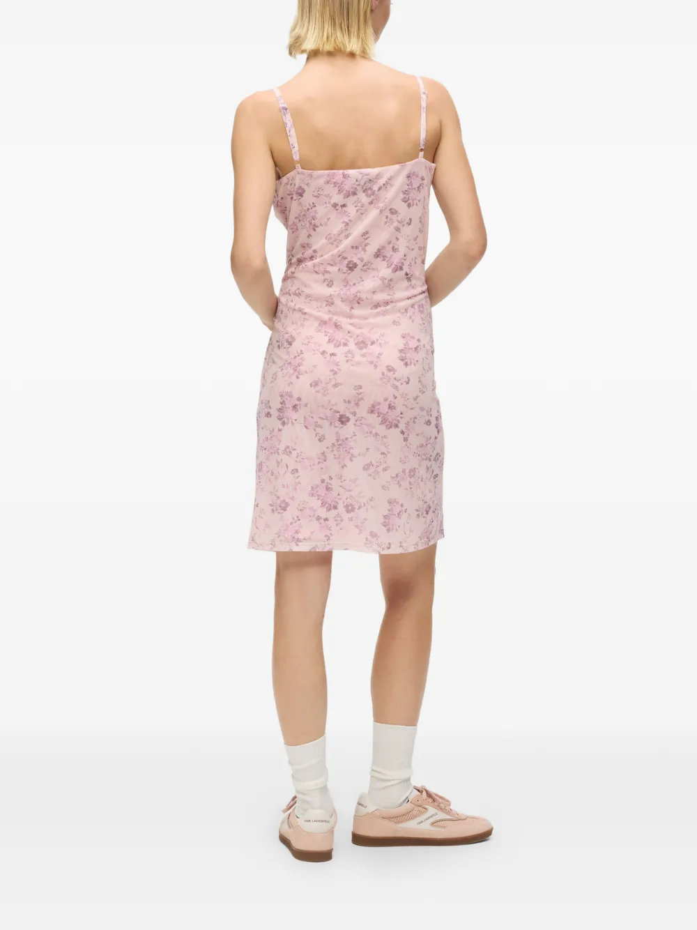 Flower-Print Mini Dress