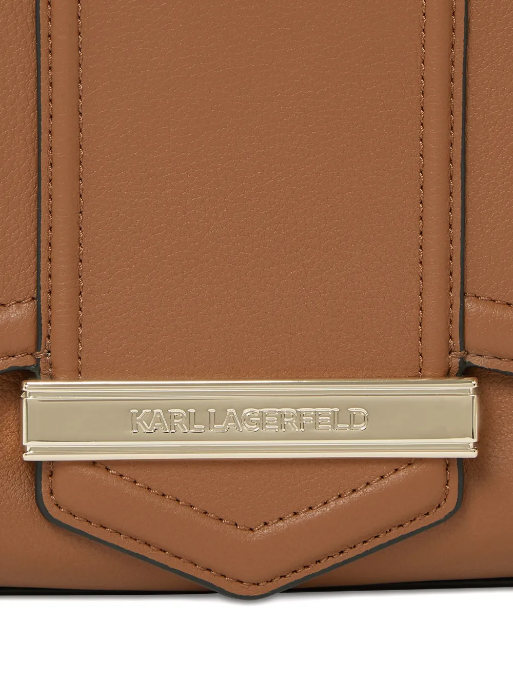 Karl Lagerfeld K Nova medium leren crossbodytas Bruin