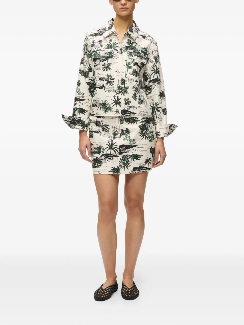  Karl Lagerfeld Printed Jacket - Neutrals 