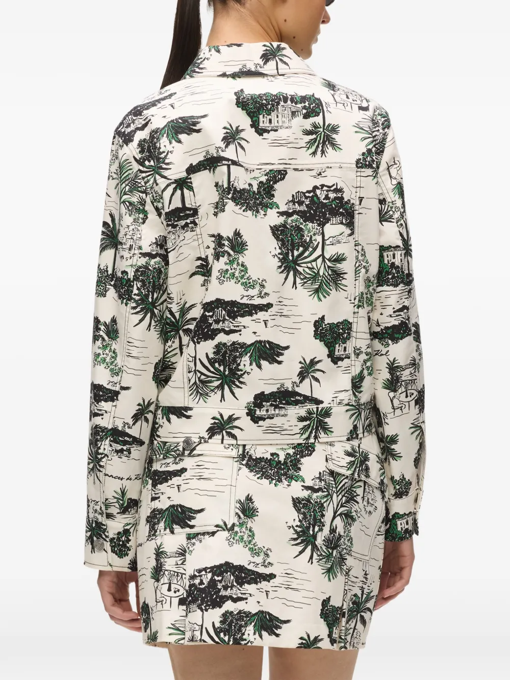 Karl Lagerfeld Jack met print Beige