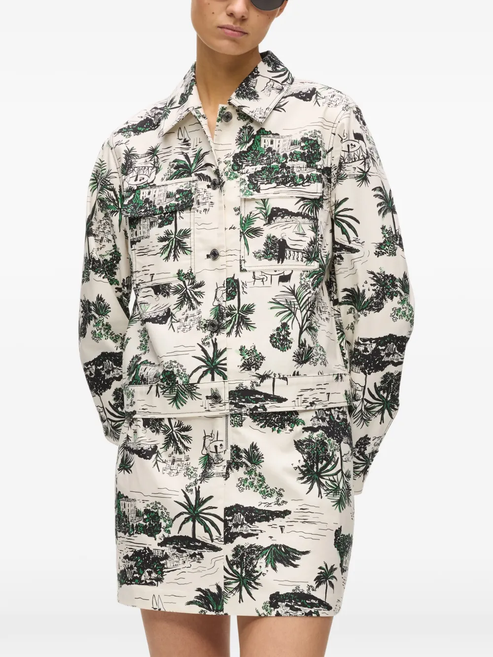  Karl Lagerfeld Printed Jacket - Neutrals 