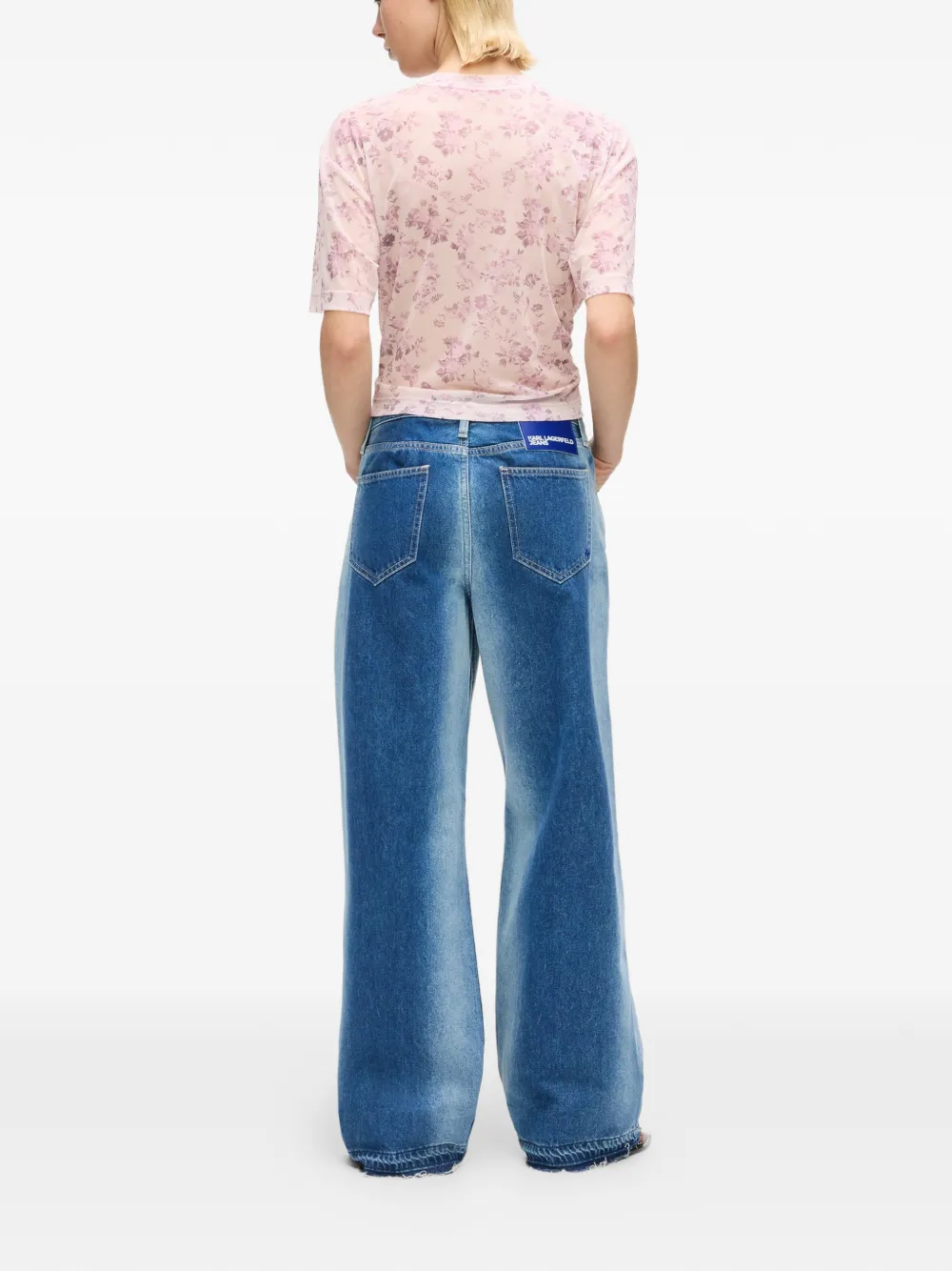 Karl Lagerfeld Jeans met ombré-effect Blauw
