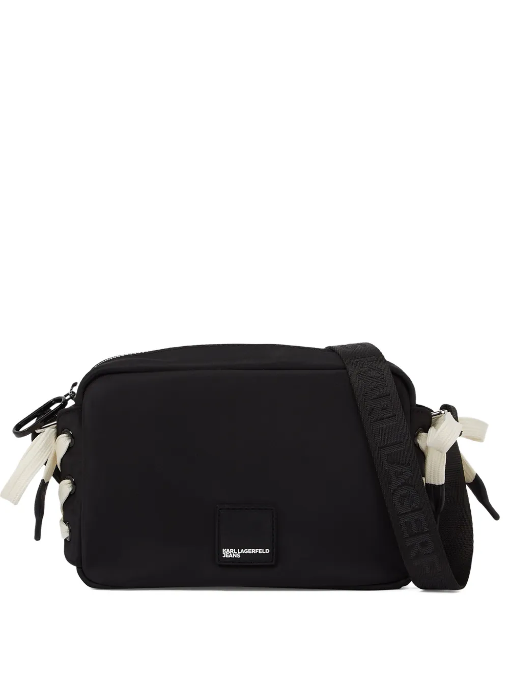 Karl Lagerfeld Jeans Borsa a tracolla con lacci - Nero