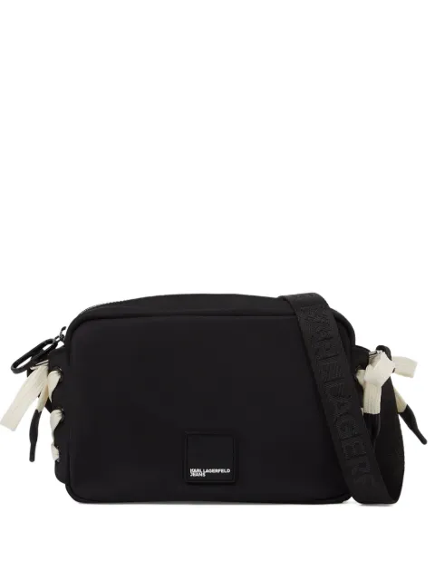 lace-up detail cross body bag