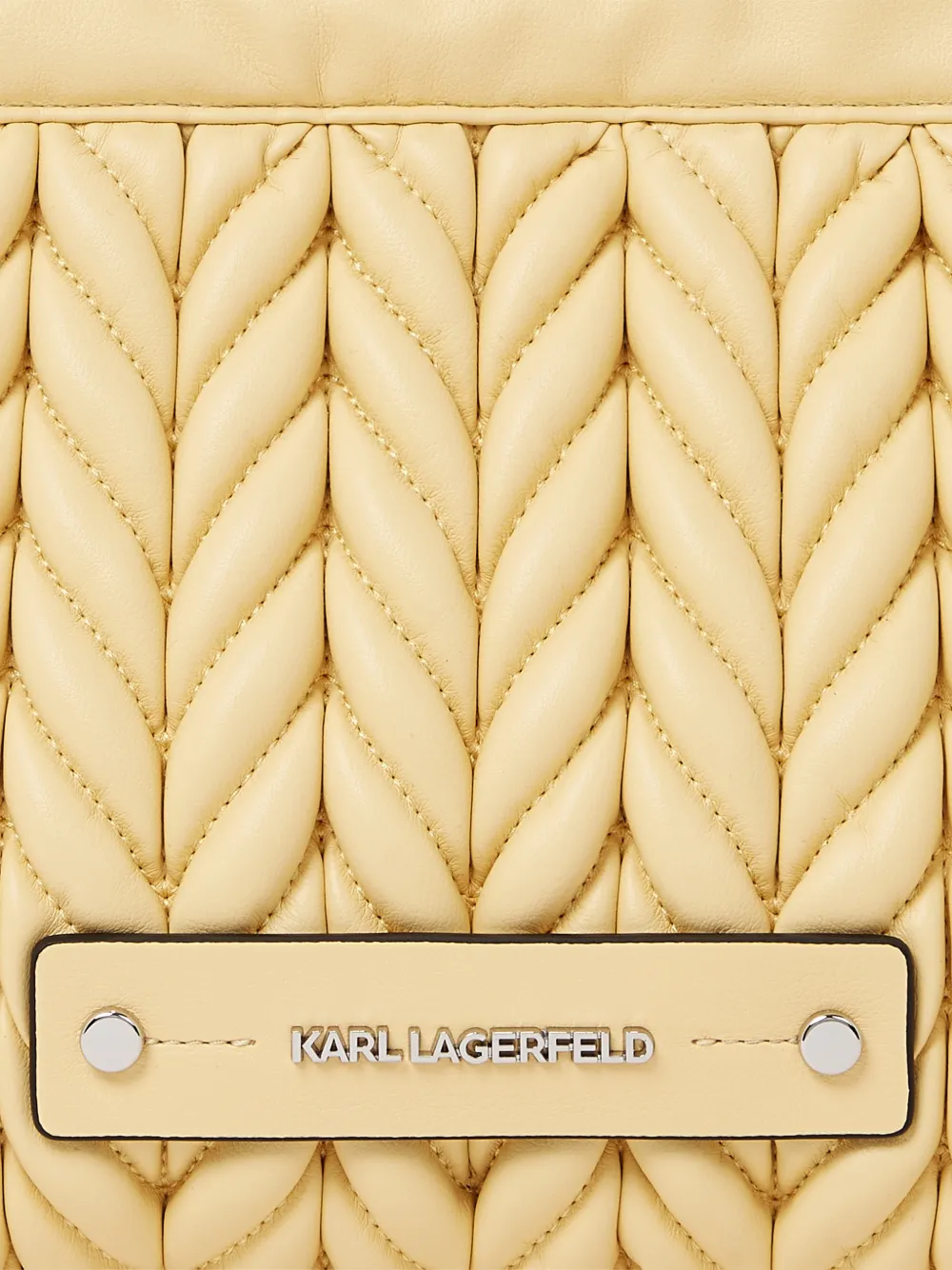 Karl Lagerfeld K Weave kleine crossbodytas Geel