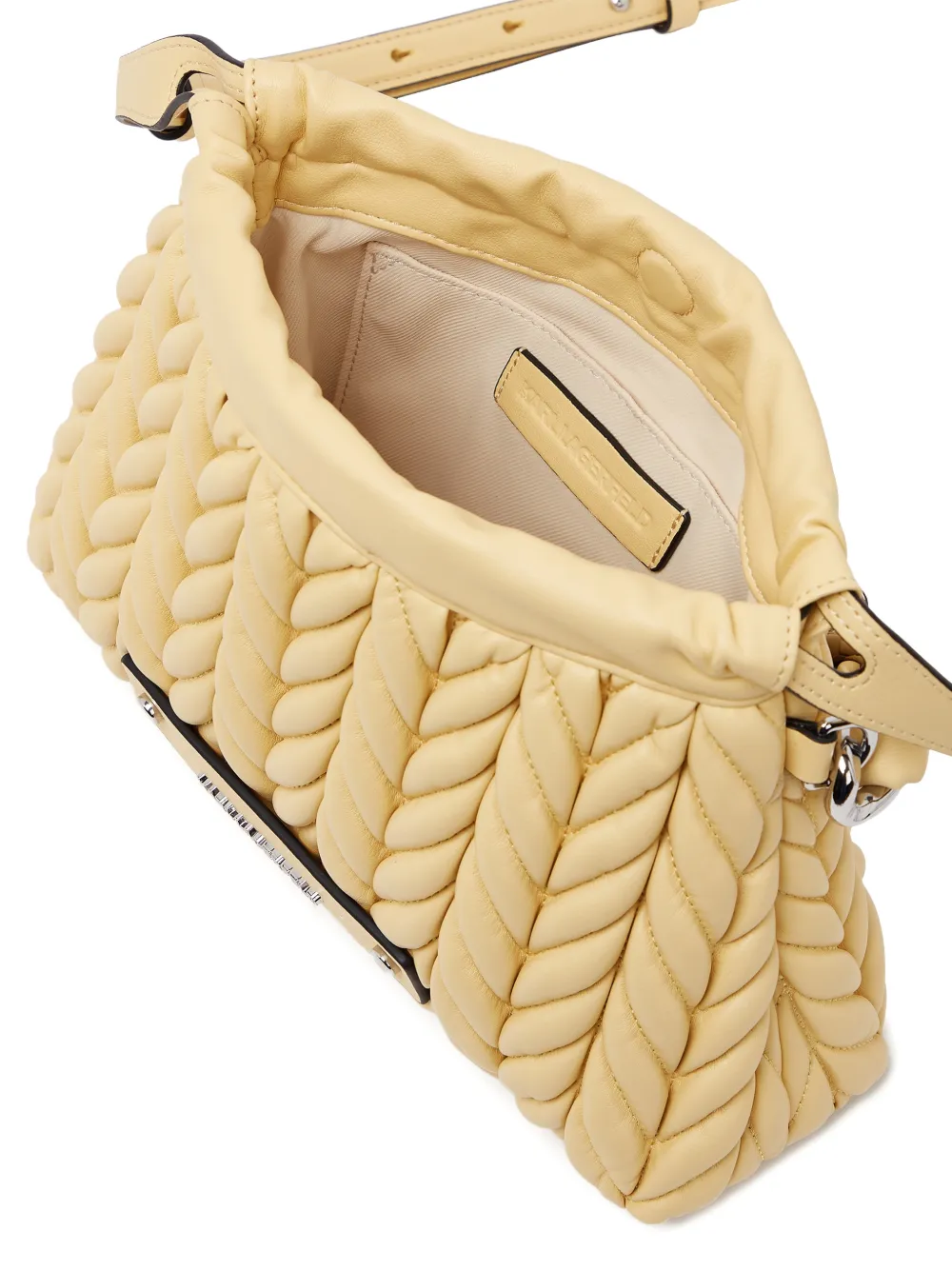 Karl Lagerfeld K Weave kleine crossbodytas Geel