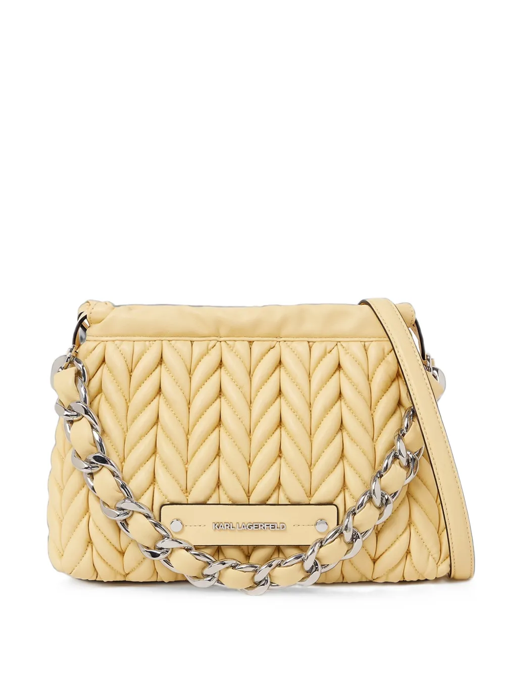 Karl Lagerfeld Borsa a tracolla K/Weave piccola - Giallo