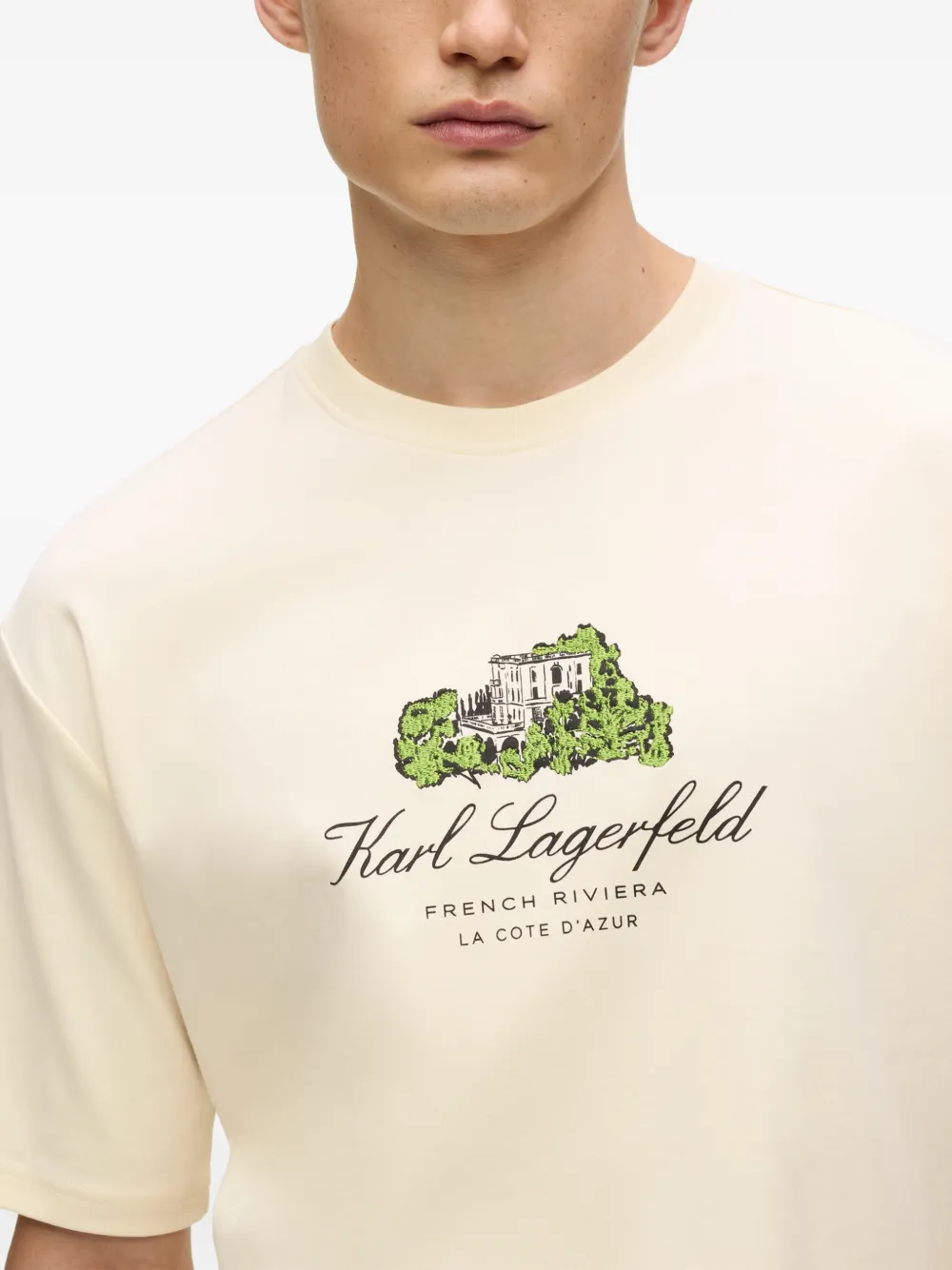 Karl Lagerfeld Villa La Vigie T-shirt Beige
