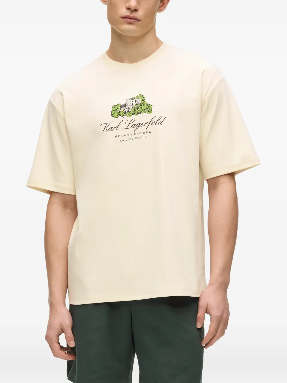 Karl Lagerfeld Villa La Vigie T-shirt Beige