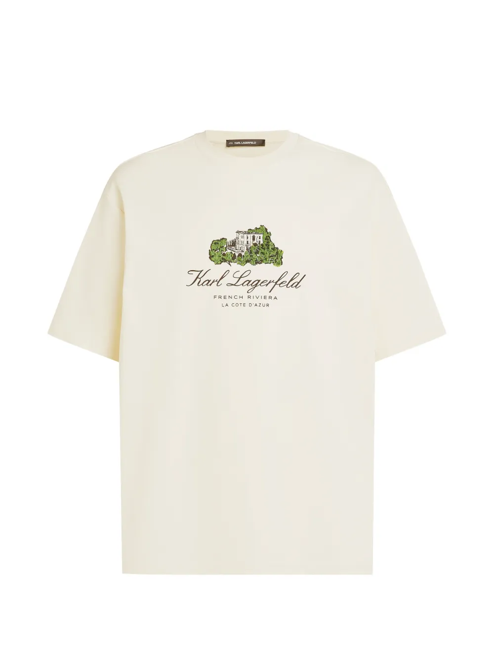 Karl Lagerfeld T-shirt con stampa - Toni neutri