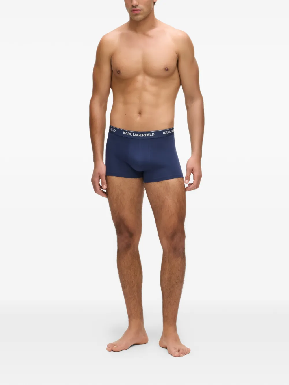 Karl Lagerfeld Shorts mit Logo-Bund (3er-Set) - Blau