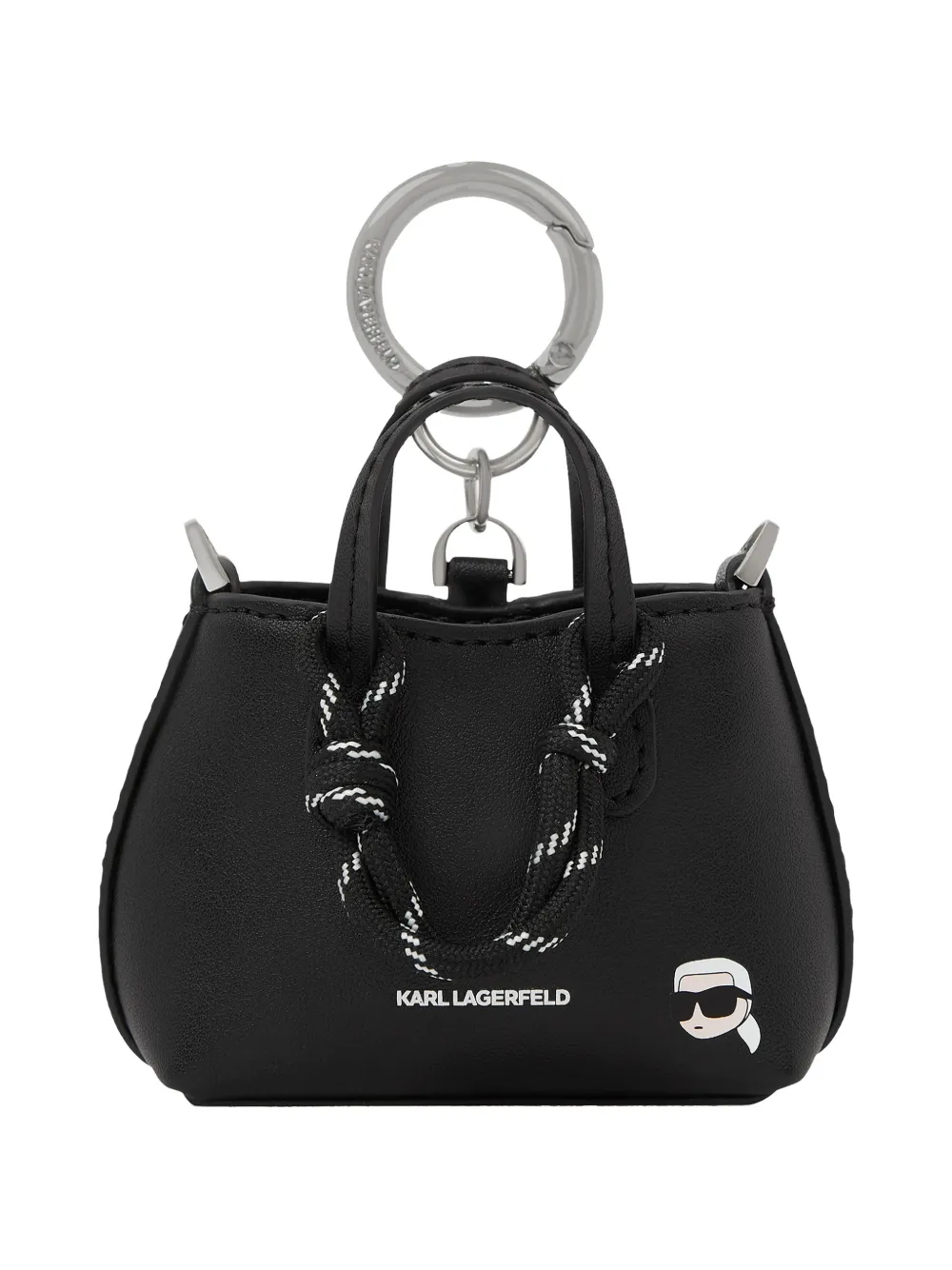 Karl Lagerfeld Portachiavi Ikon mini - Nero