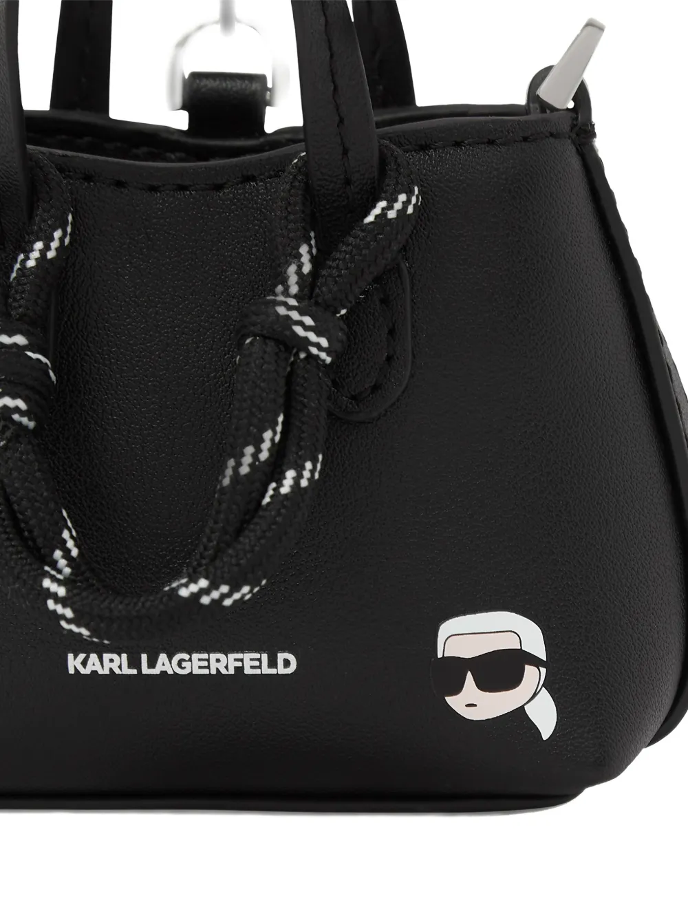 Karl Lagerfeld Ikon kleine sleutelhanger Zwart