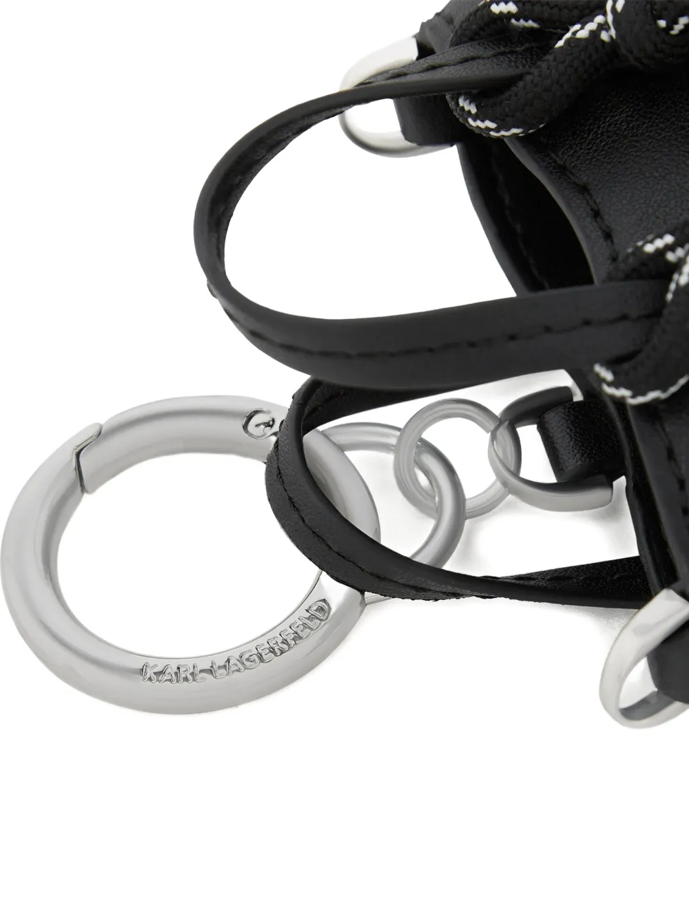 Karl Lagerfeld Ikon kleine sleutelhanger Zwart