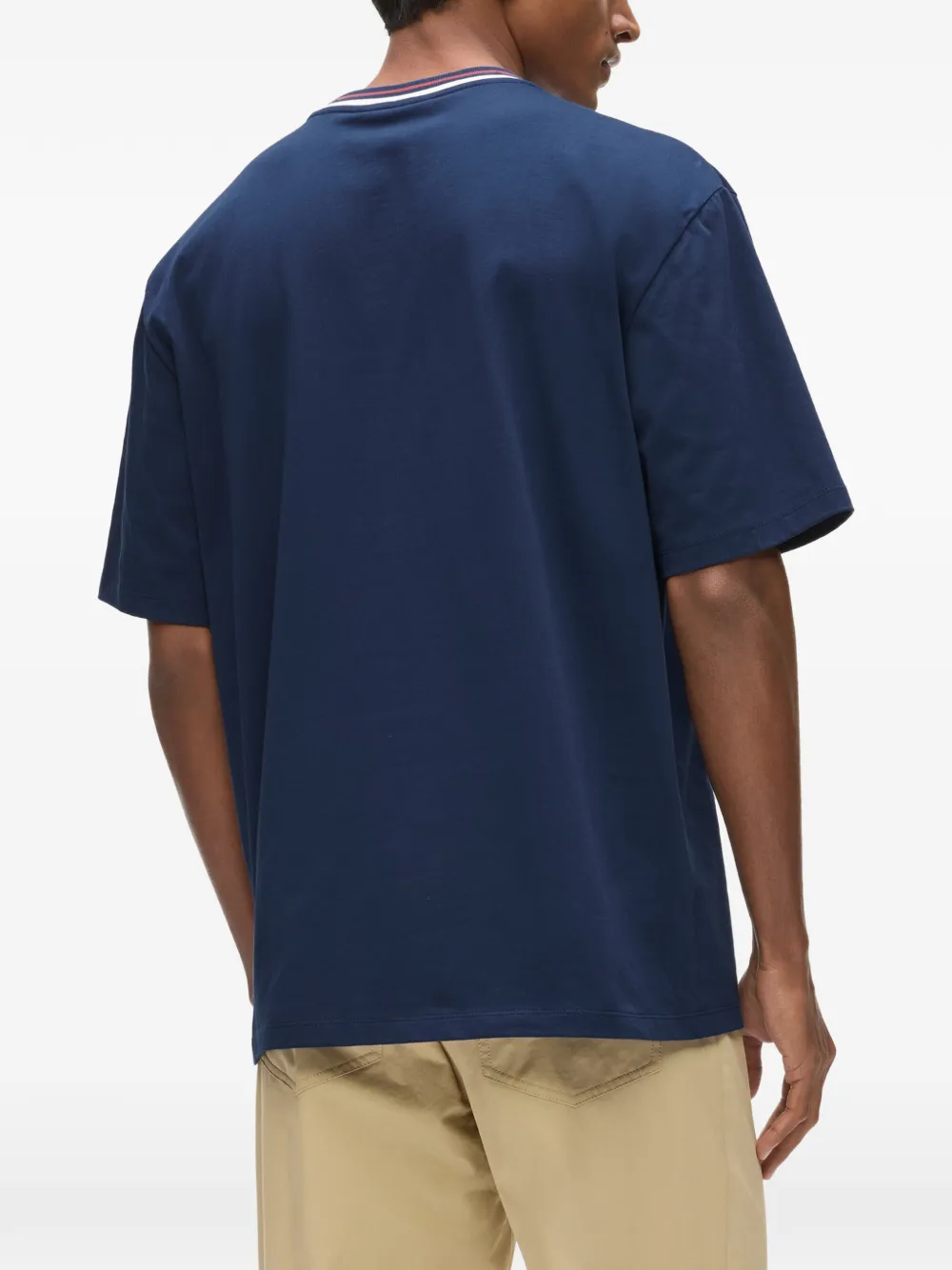 Karl Lagerfeld Ruimvallend gestreept T-shirt Blauw