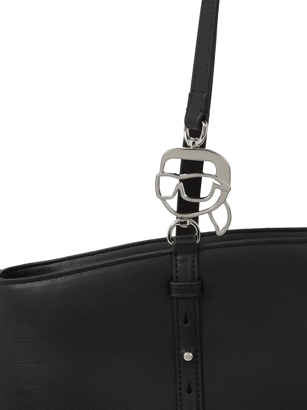 Karl Lagerfeld Grote verstelbare shopper Zwart