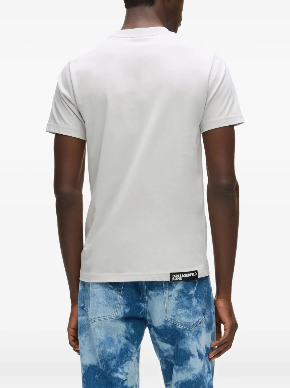 Karl Lagerfeld Jeans T-shirt met ronde hals Grijs