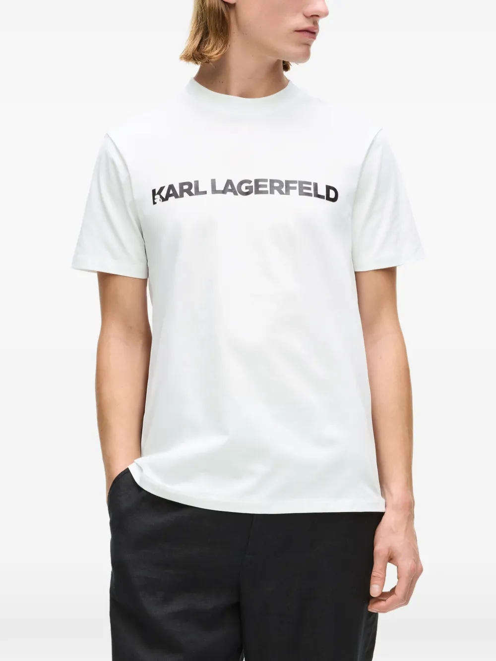 Karl Lagerfeld Logo Essential T-shirt Wit