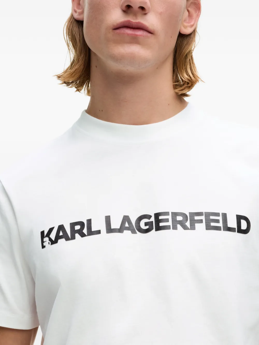 Karl Lagerfeld Logo Essential T-shirt Wit
