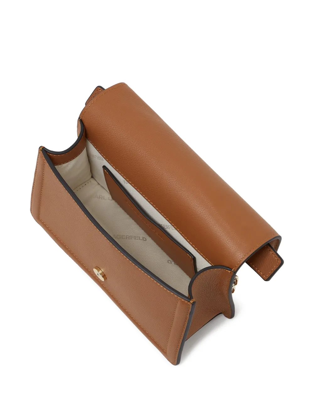 Karl Lagerfeld K Nova leren crossbodytas Bruin