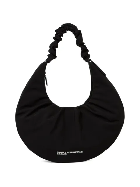 large logo-print shoulder bag