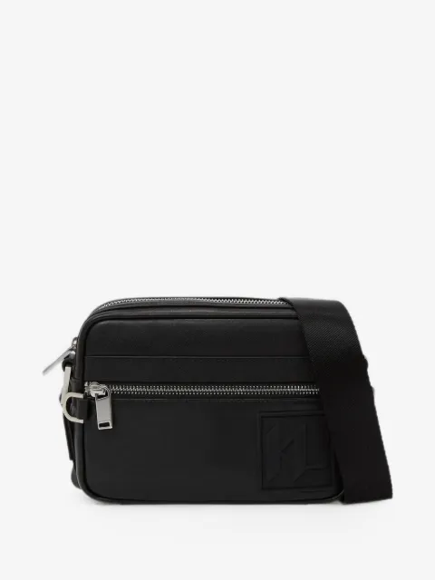 Karl Lagerfeld 로고 패치 메신저 백