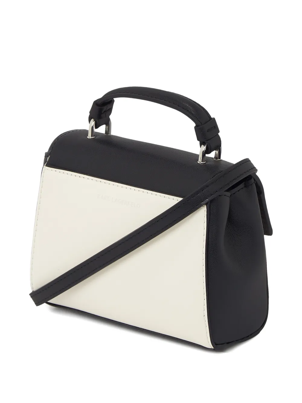  Karl Lagerfeld K/autograph Leather Tote Bag - White 