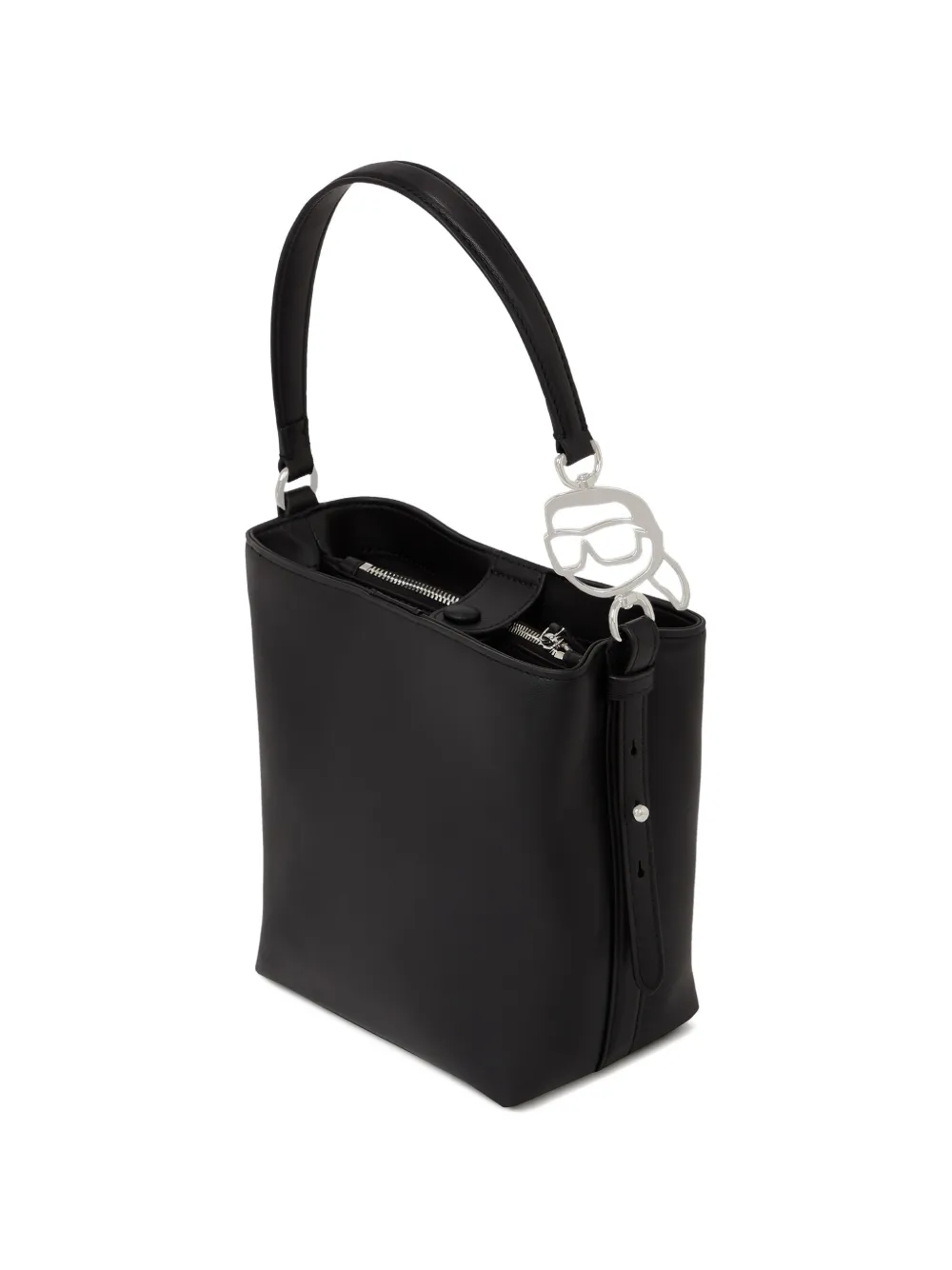  small Ikon logo-plaque bucket bag