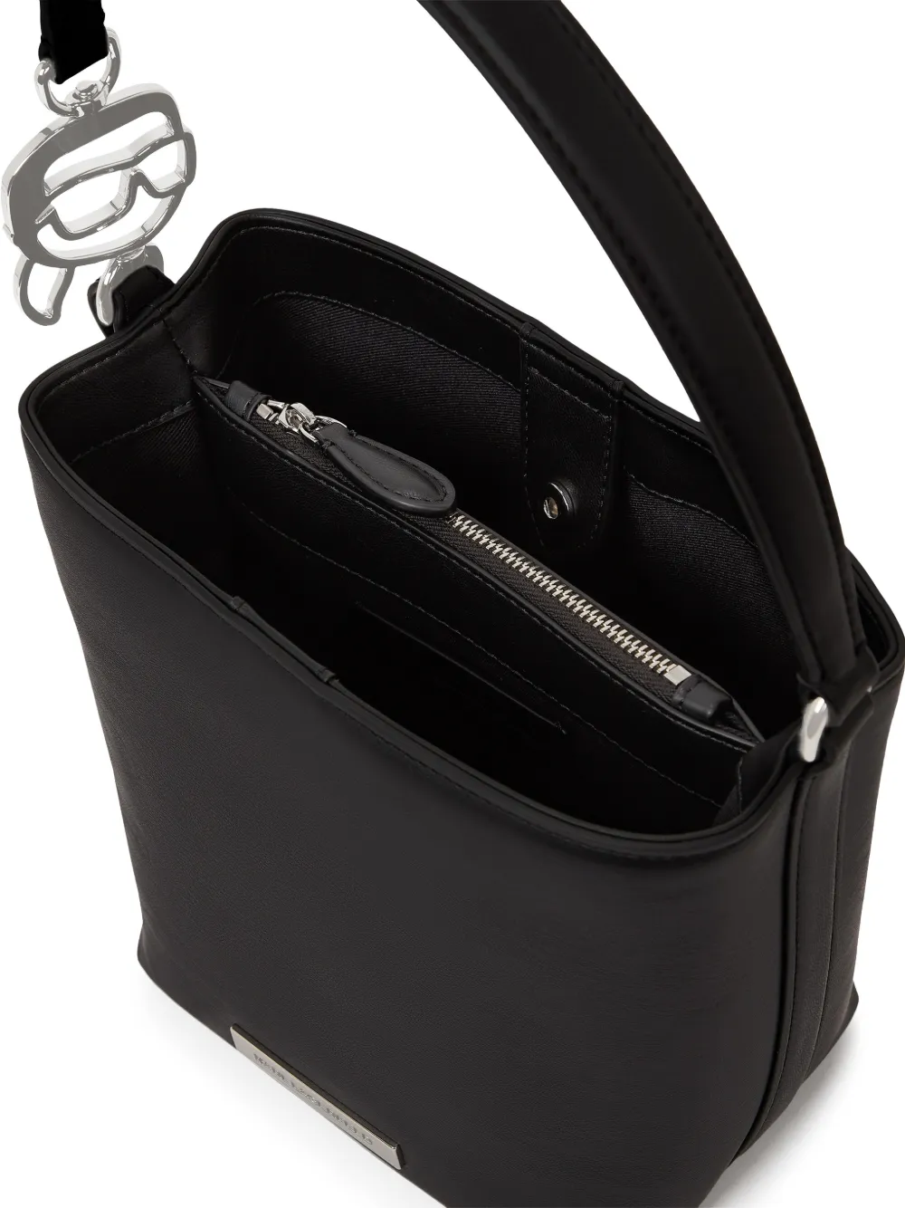  small Ikon logo-plaque bucket bag