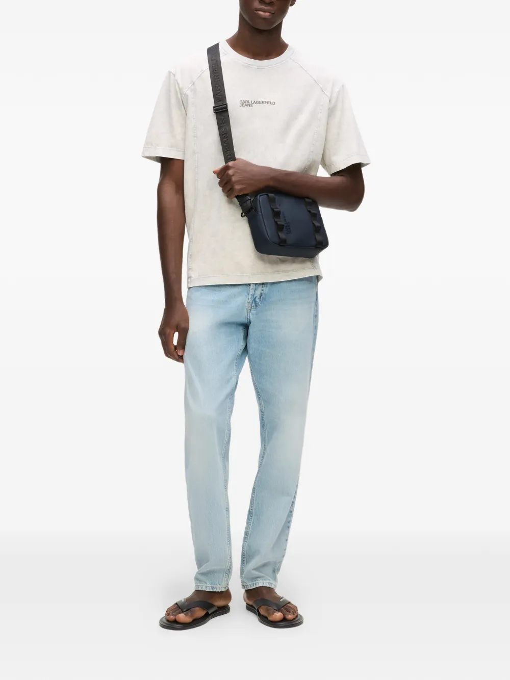 Karl Lagerfeld Jeans Heuptas met logoband Blauw