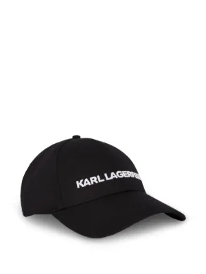 Karl Lagerfeld monogram-jacquard Cap | Black | FARFETCH