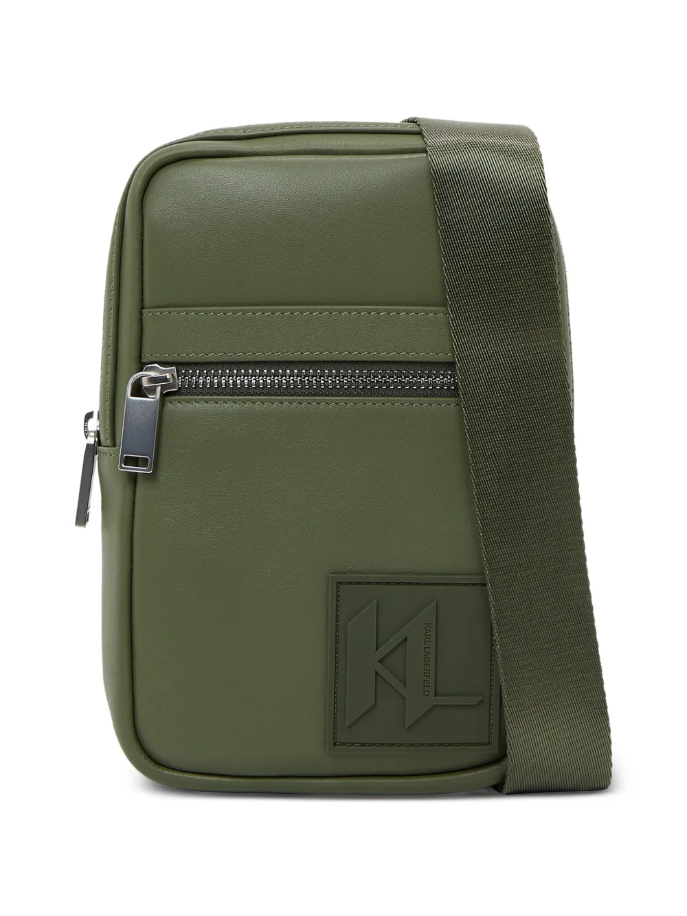 Karl Lagerfeld Borsa a spalla con applicazione logo - Verde