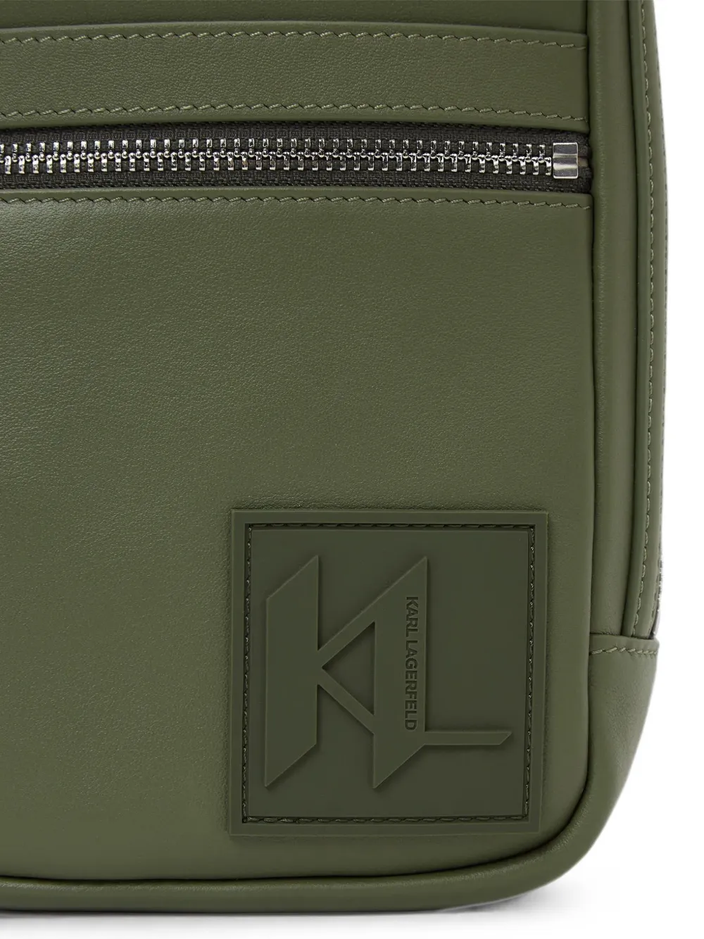 Karl Lagerfeld Schoudertas met logopatch Groen
