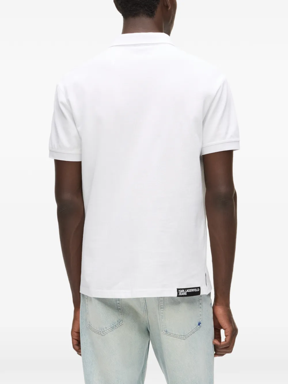 Karl Lagerfeld Jeans Katoenen poloshirt Wit