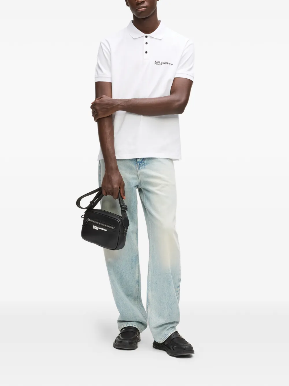 Karl Lagerfeld Jeans Katoenen poloshirt Wit