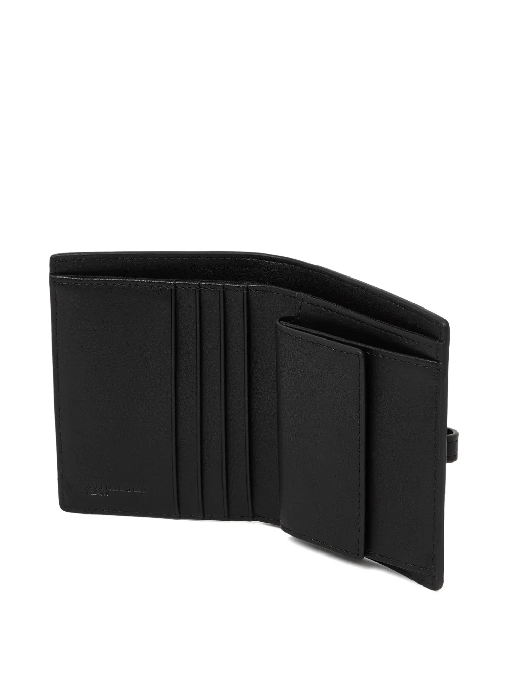  Karl Lagerfeld Jeans Logo-plaque Bifold Wallet - Black 