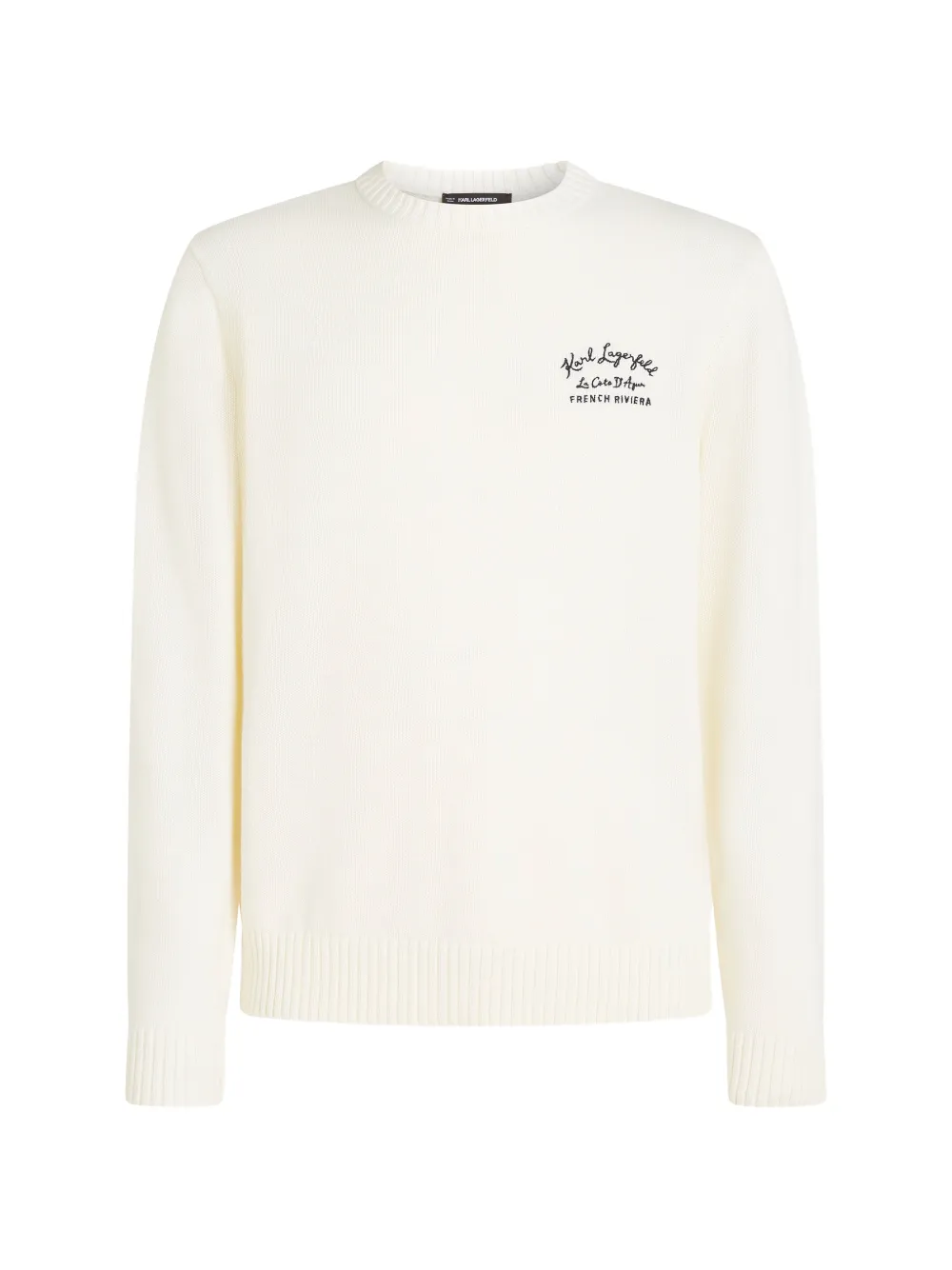 Karl Lagerfeld Pullover mit Logo-Stickerei - Nude