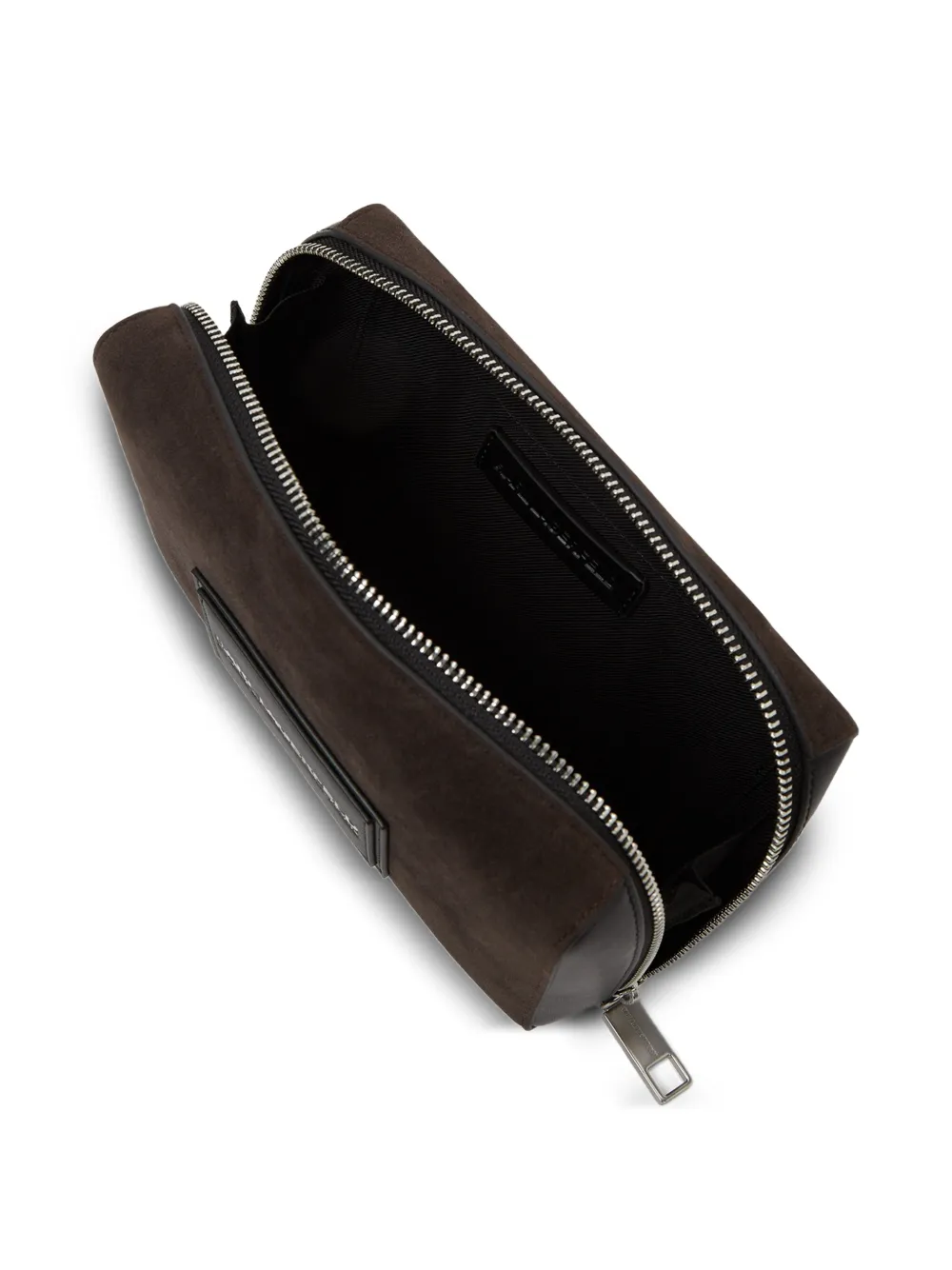  Karl Lagerfeld Faux Suede Messenger Bag - Brown 
