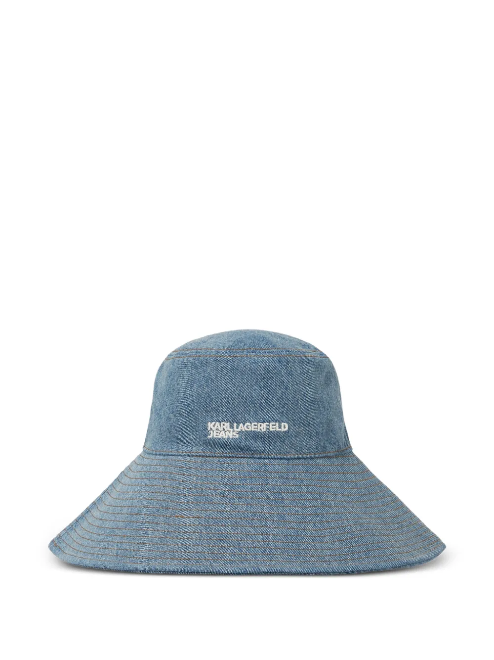 Karl Lagerfeld Jeans Cappello bucket con logo - Blu