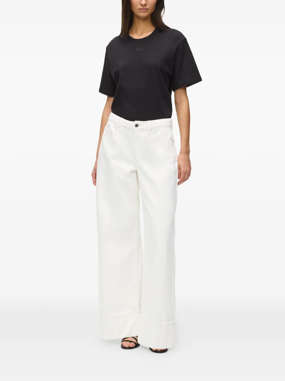  Karl Lagerfeld Vaqueros Con Bolsillos - Blanco 