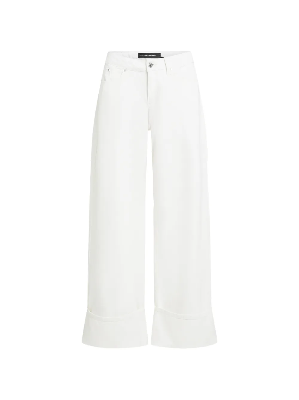 Karl Lagerfeld Jeans con cintura - Bianco