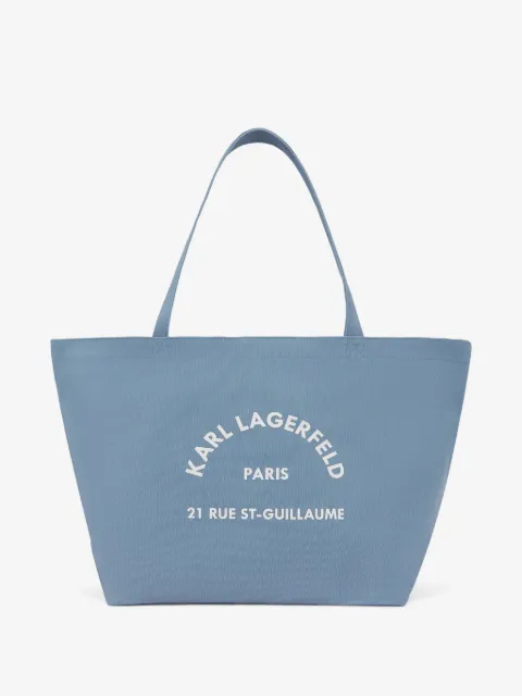 Karl Lagerfeld Rue St-Guillaume canvas tote bag