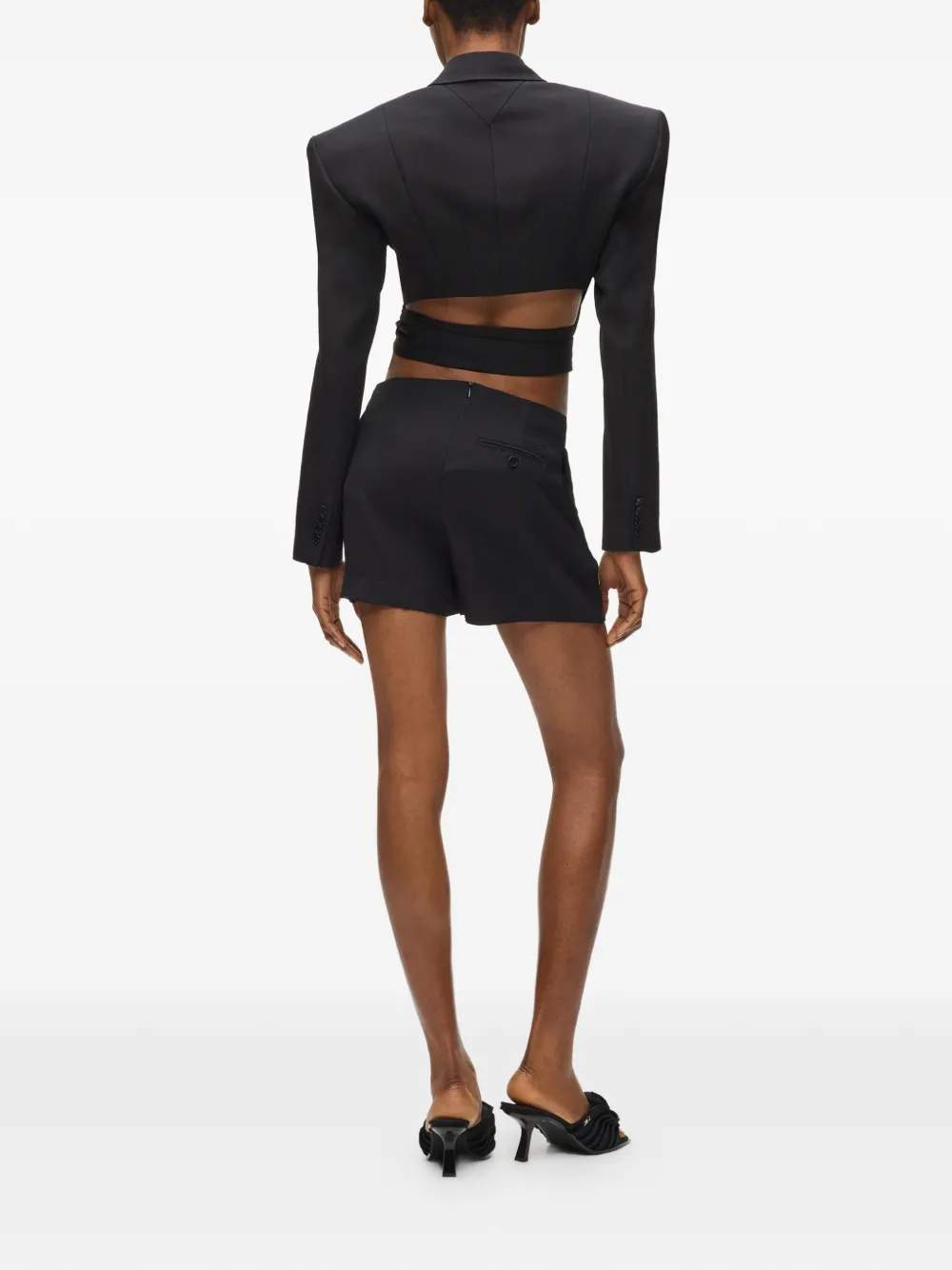 Karl Lagerfeld KL Studio mini-rok met ritssluiting Zwart