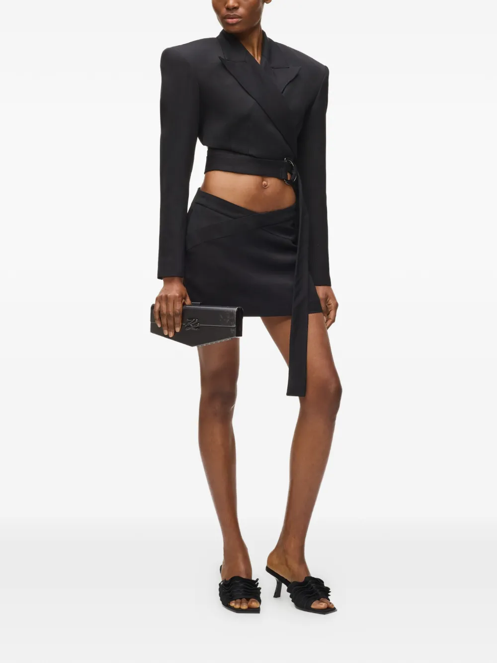  Karl Lagerfeld Mini Kl Studio Zip-fastening Skirt - Black 