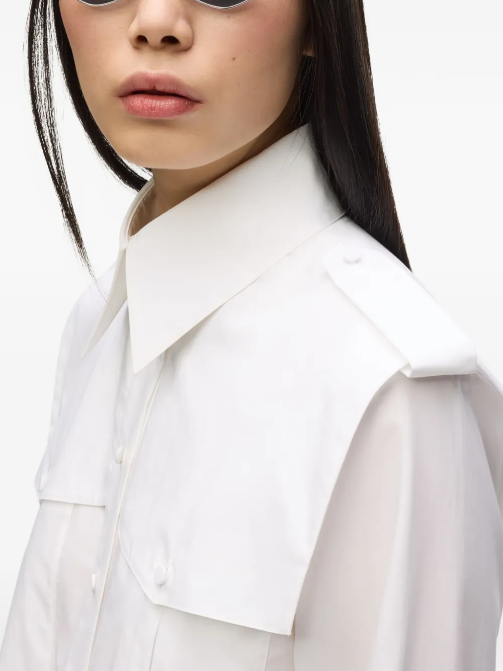 Karl Lagerfeld Archive popeline blouse Wit
