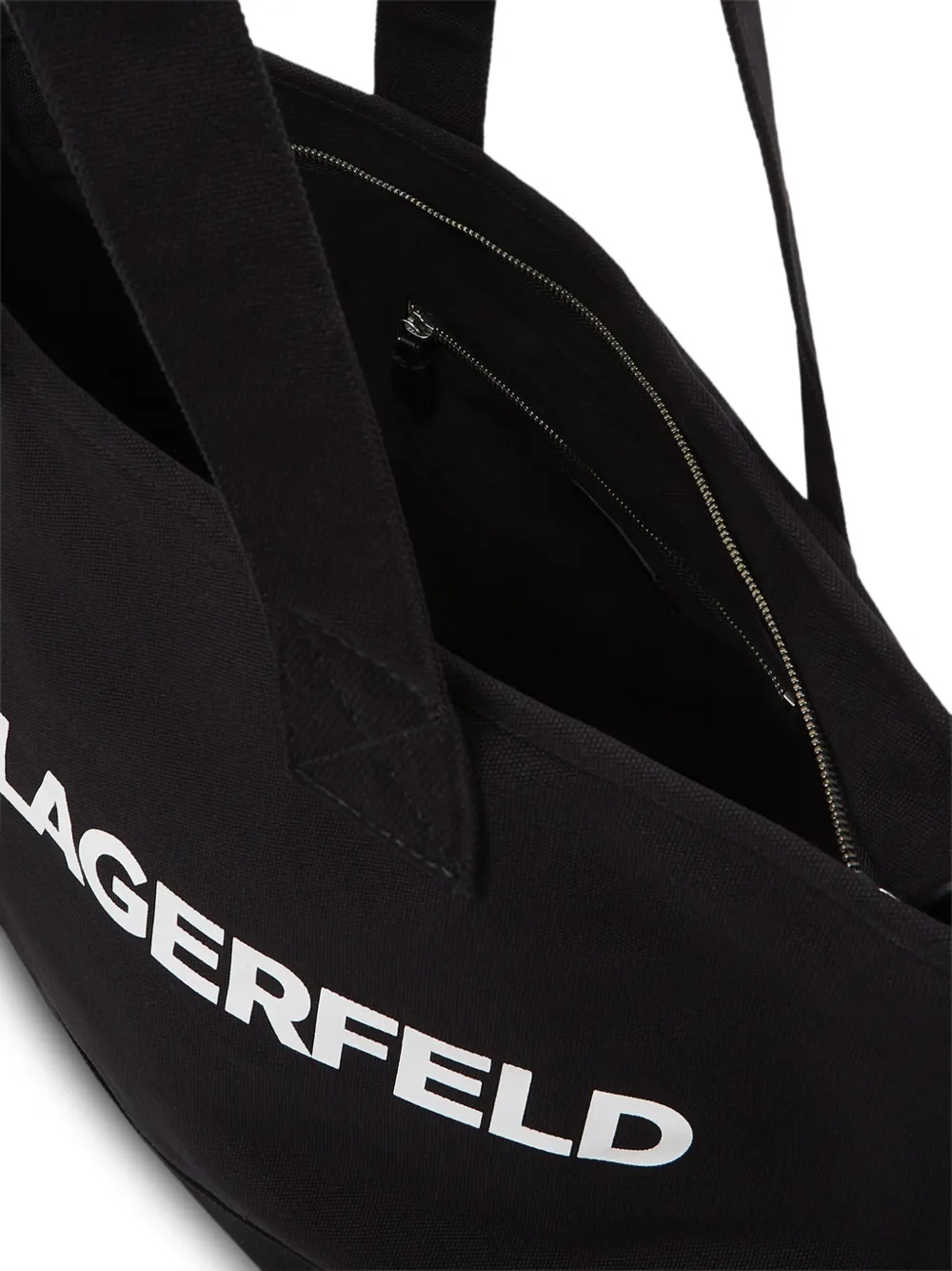 Karl Lagerfeld Shopper met logo Zwart