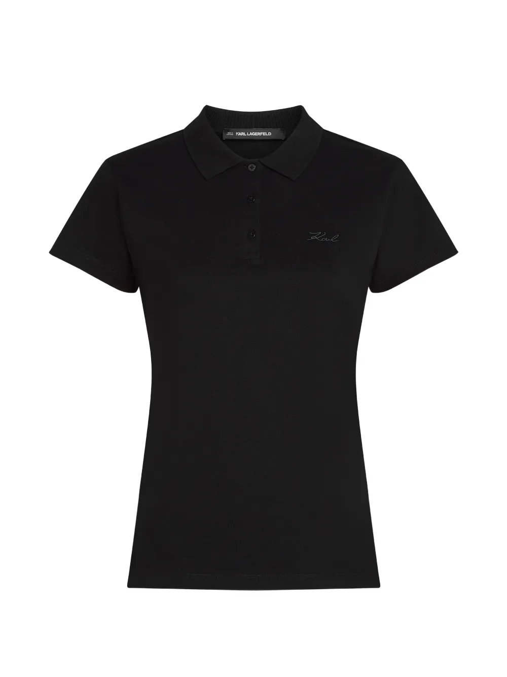 Karl Lagerfeld Polo con colletto classico - Nero