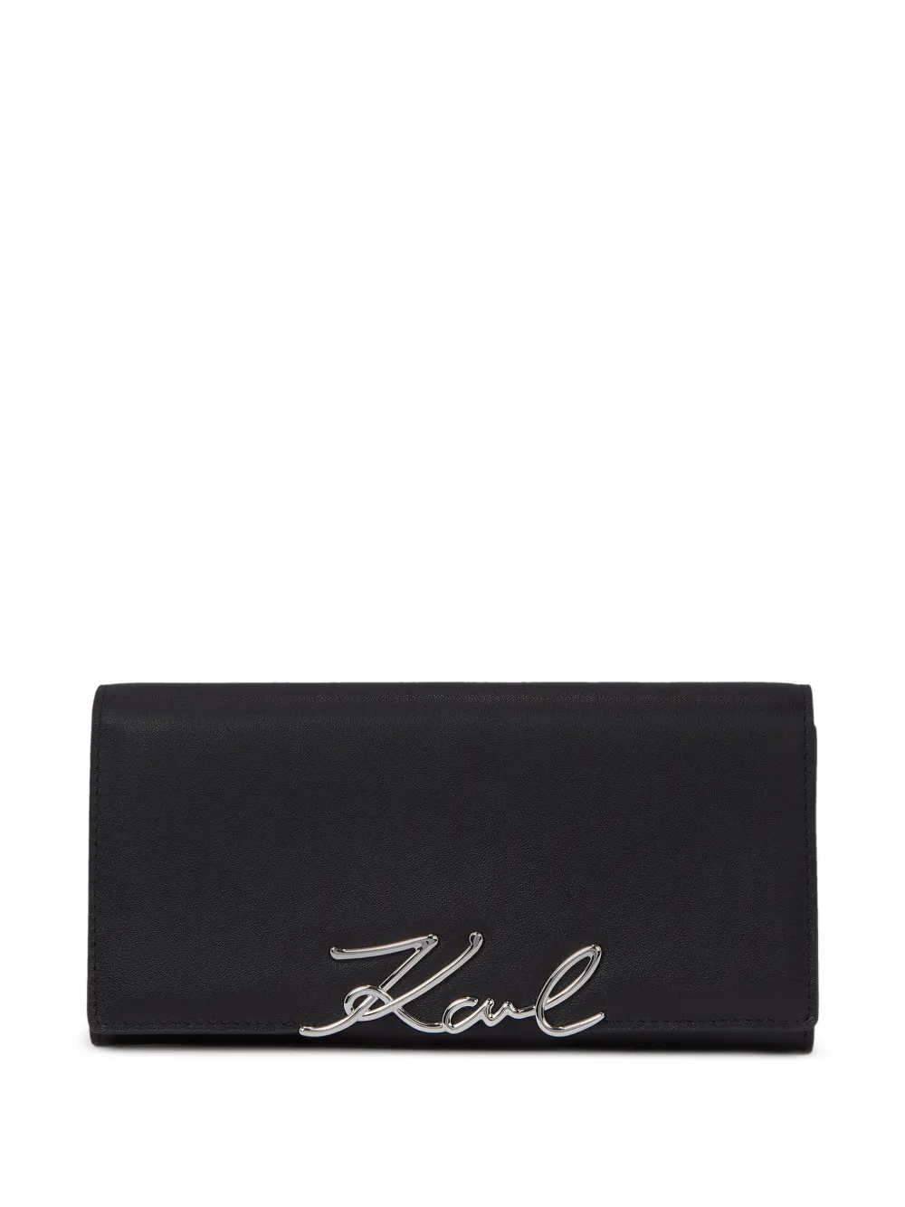 Karl Lagerfeld Portafoglio continental Signature - Nero