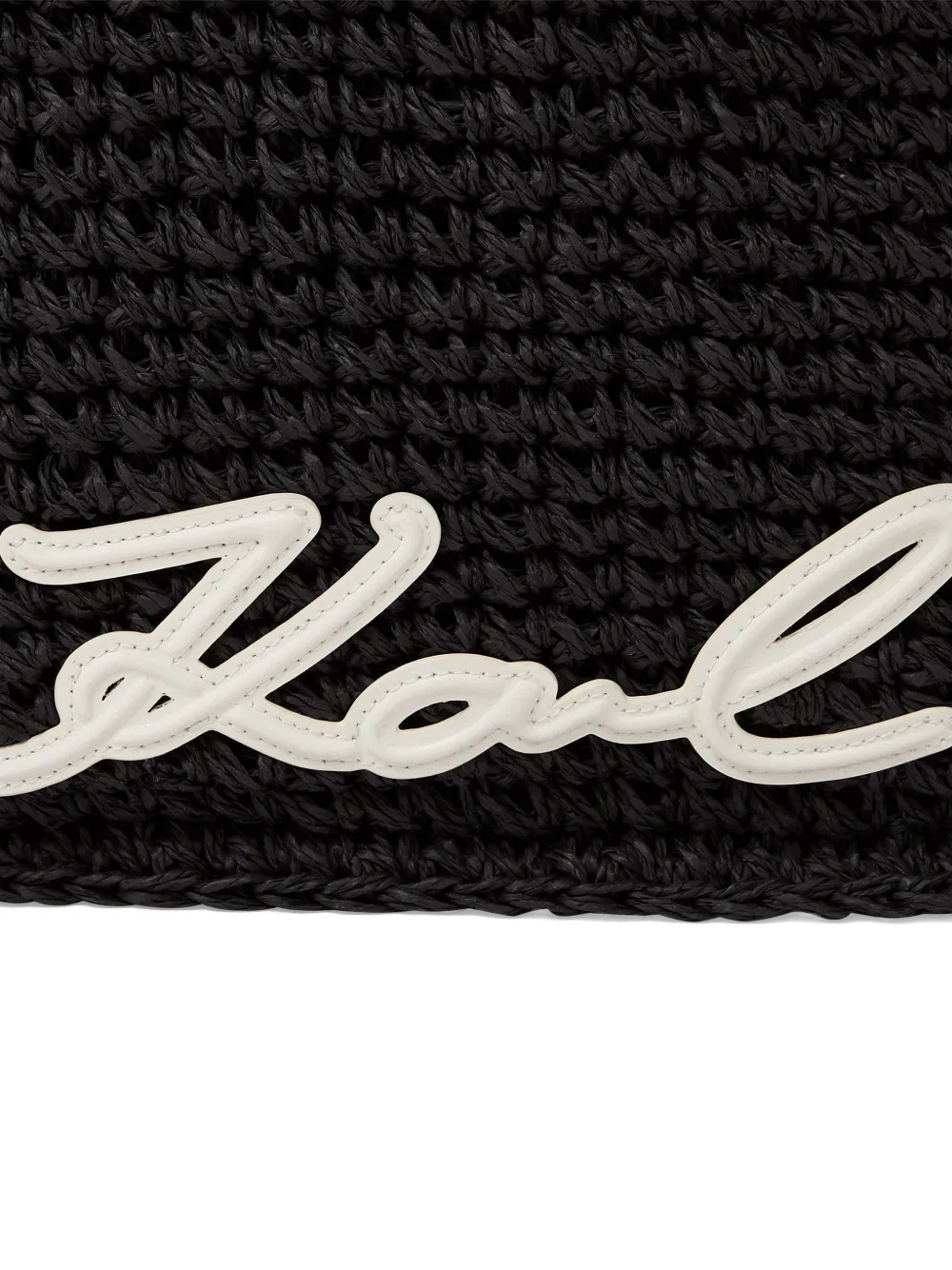Karl Lagerfeld Signature strandtas met sjaal Zwart
